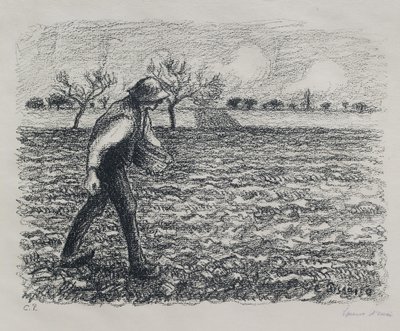 Seminatore, 1896 da Camille Jacob Pissarro